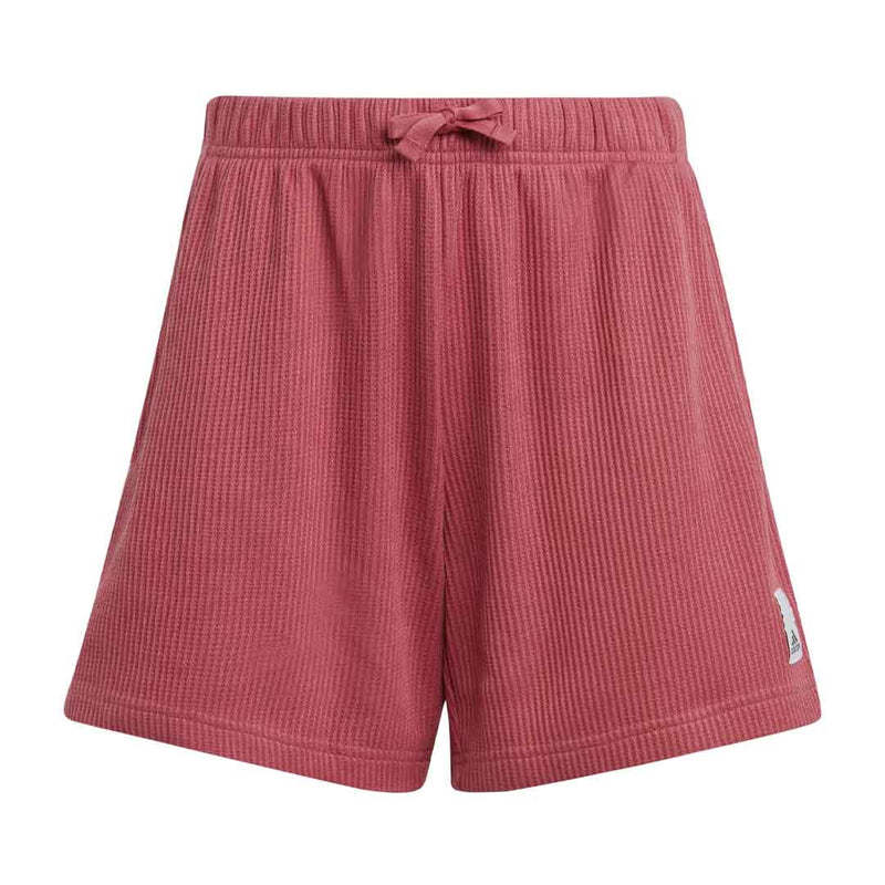 adidas - Girls' (Junior) Lounge Waffle Knit Loose Shorts (HR5845)