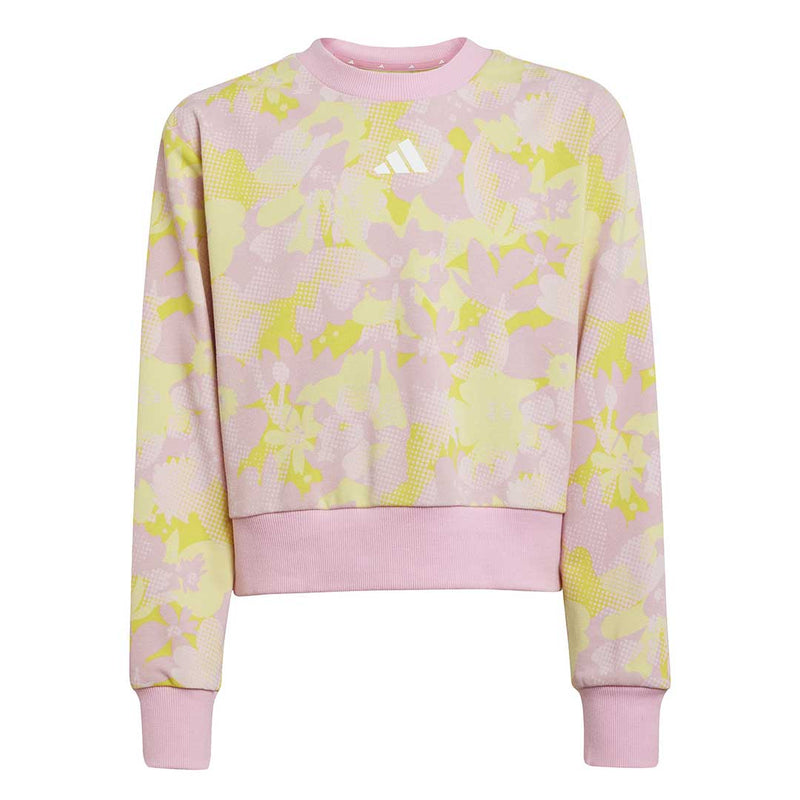adidas - Girls' (Junior) Season Essentials Flower Sweatshirt (JI6221)
