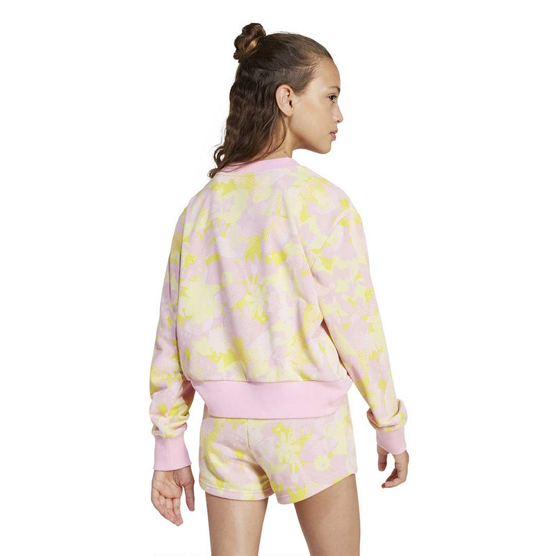 adidas - Girls' (Junior) Season Essentials Flower Sweatshirt (JI6221)