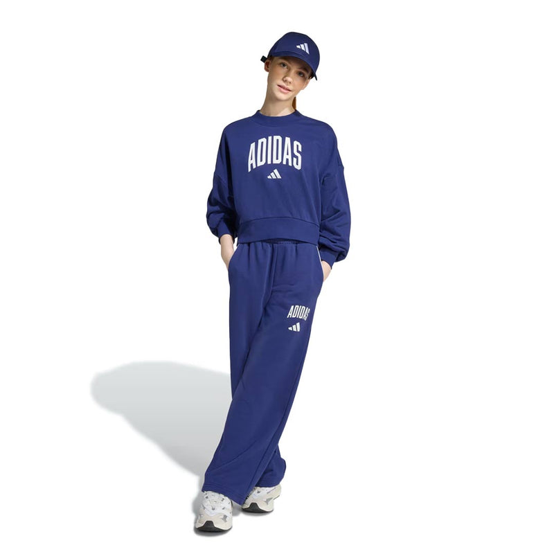 adidas - Girls' (Junior) Seasonals Essentials Collegiate Typography Pant (JM1539)
