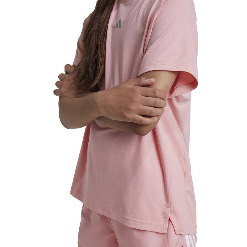 adidas - Girls' (Junior) Yoga Short Sleeve T-Shirt (IW5912)