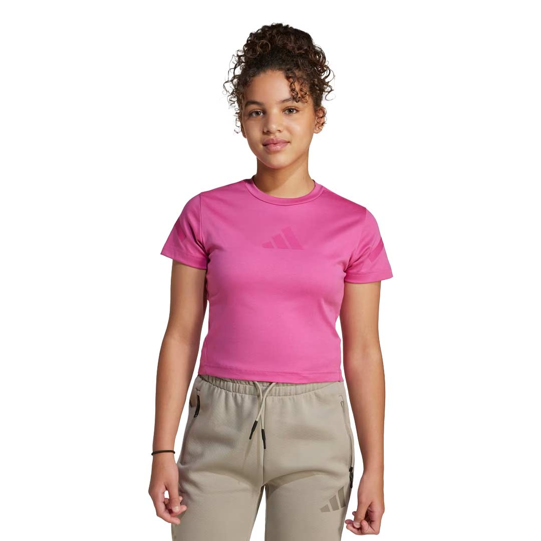 adidas - Girls' (Junior) Z.N.E. Fitted Crop T-Shirt (JJ4852) – SVP