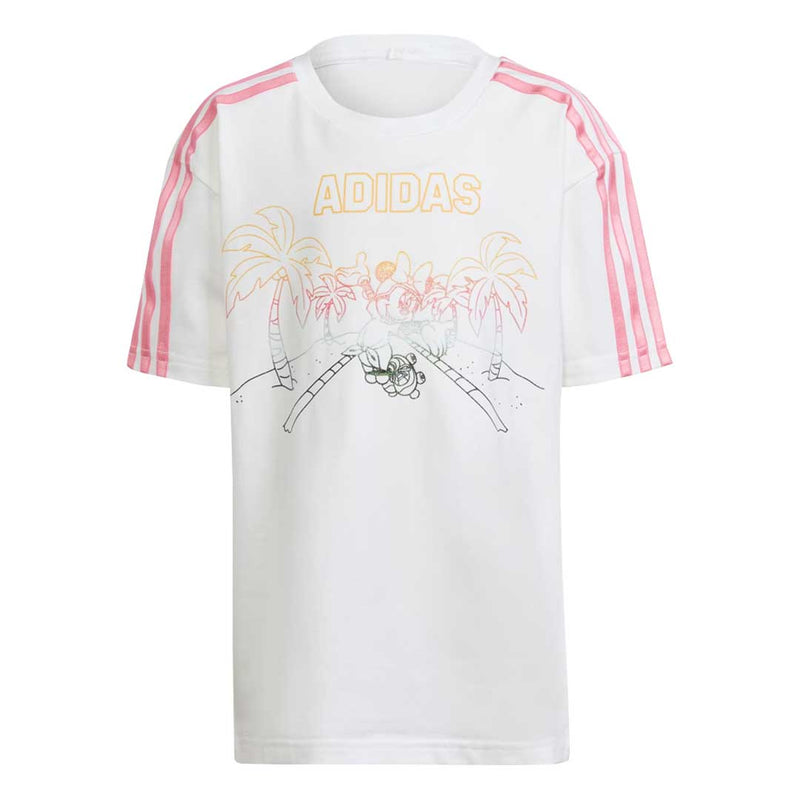 adidas - Girls' (Toddler & Junior) Minnie Mouse Short Sleeve T-Shirt (IN7302)