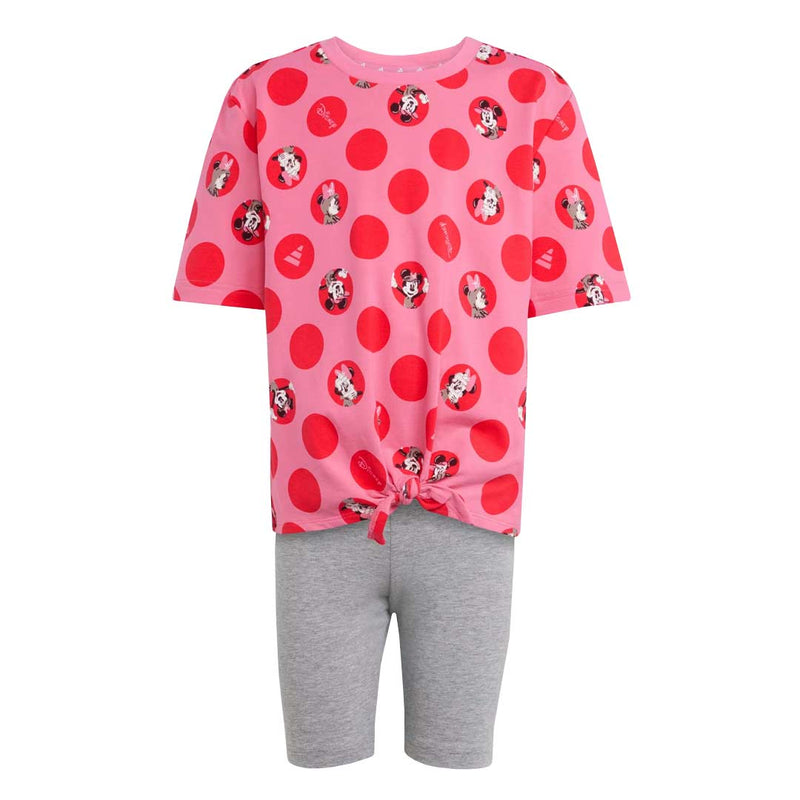 adidas - Girls' (Toddler & Junior) adidas x Disney Minnie Mouse T-Shirt Set (JF3646)
