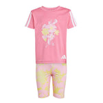 adidas - Girls' (Toddler) 3-Stripes Shorts & T-Shirt Set (JI6112)
