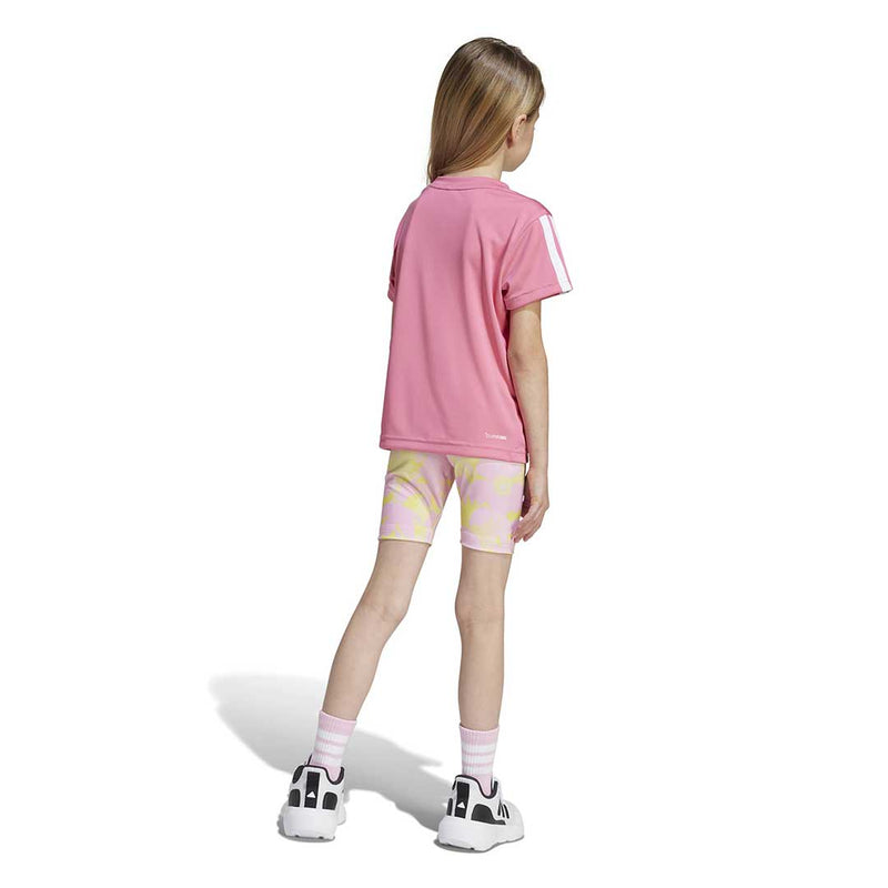 adidas - Girls' (Toddler) 3-Stripes Shorts & T-Shirt Set (JI6112)