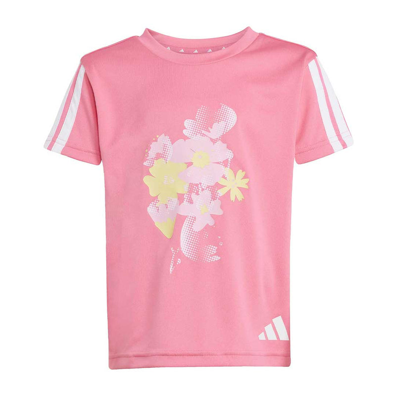 adidas - Girls' (Toddler) 3-Stripes Shorts & T-Shirt Set (JI6112)