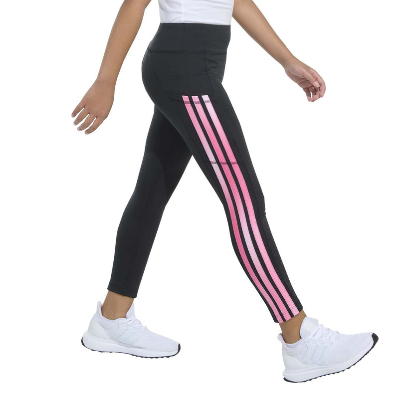 adidas - Girls' (Junior) 3-Stripes Cell Phone Pocket Leggings (JK0570)