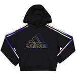 adidas - Girls' (Junior) Multi 3 Stripe Fleece Hoodie (GA8211)