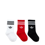 adidas - Kids' 3 Pack Crew Socks (JW0332)