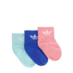 adidas - Kids' 3 Pack Mid Ankle Socks (JJ1993)