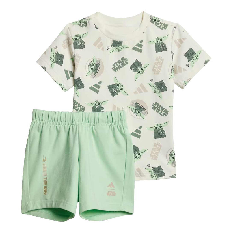 adidas - Kids' (Infant & Toddler) adidas x Star Wars Mandalorian Short & T-Shirt Set (JF3628)