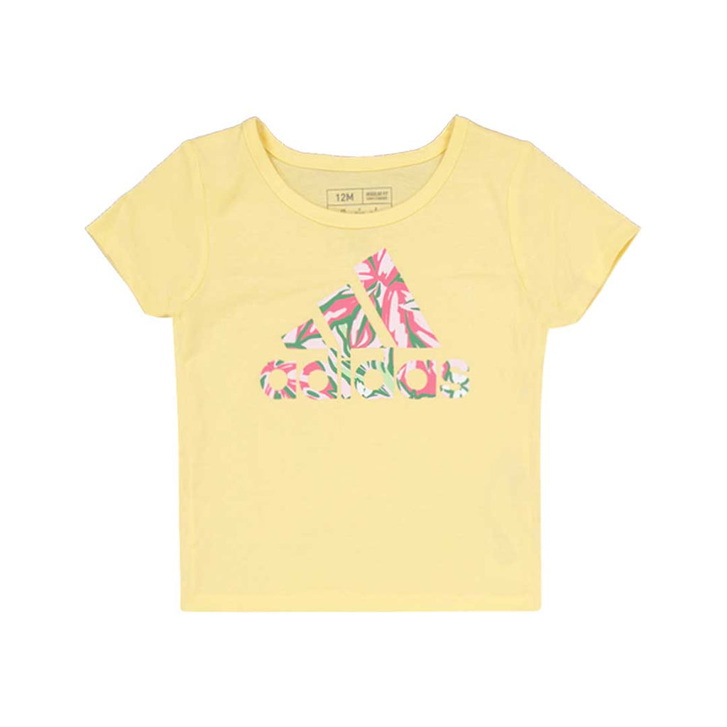 adidas - Girls' (Infant) Printed T-Shirt & Bike Shorts Set (IU7605)