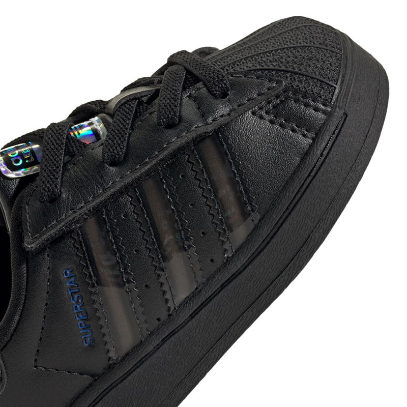 adidas - Kids' (Infant) Superstar LED Lights Comfort Closure Elastic Lace Shoes (JS1295)