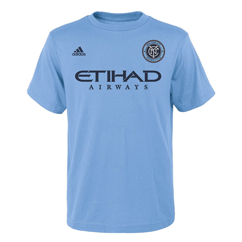 adidas - Kids' (Junior) New York City FC Mix Diskerud Short Sleeve T-Shirt (RX8PA3ZY NY FC)
