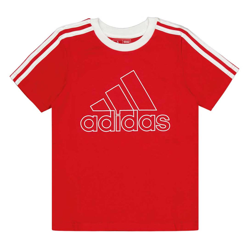 adidas - Kids' (Junior) 3-Stripes Short Sleeve T-Shirt (IU7250)