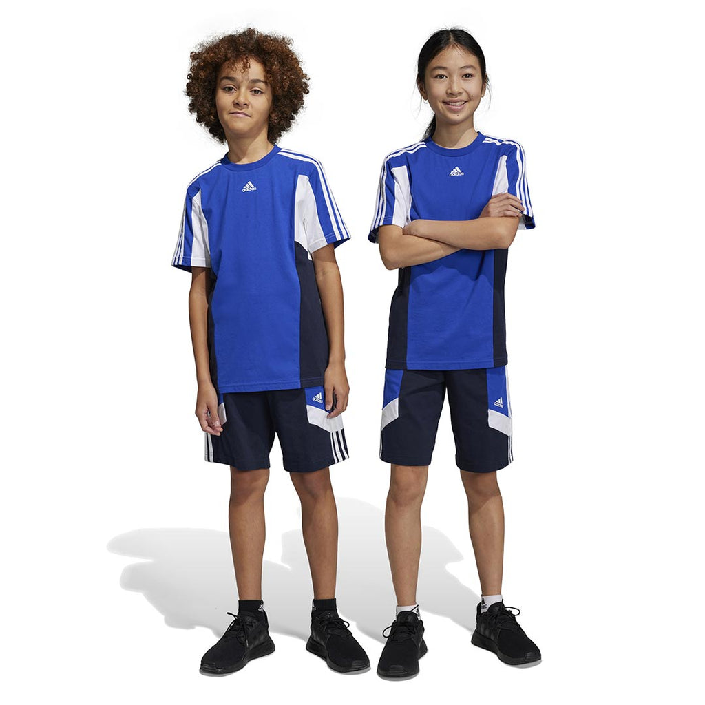 adidas - Kids' (Junior) Colorblock 3-Stripes Shorts (IC5631)