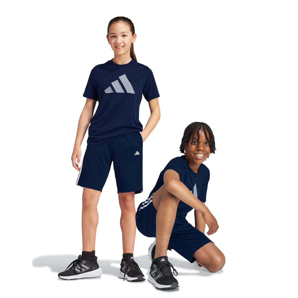 adidas - Kids' (Junior) Essentials Aeroready 3-Stripes Short (IC5668)