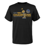 adidas - Kids' (Junior) Golden State Warriors Locker Room Short Sleeve T-Shirt (R8PAJP WARRIORS)