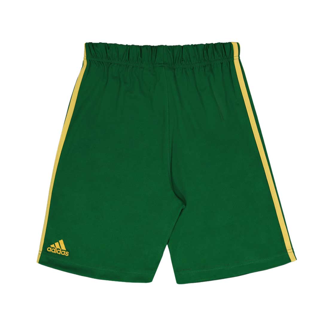 Adidas green top basketball shorts
