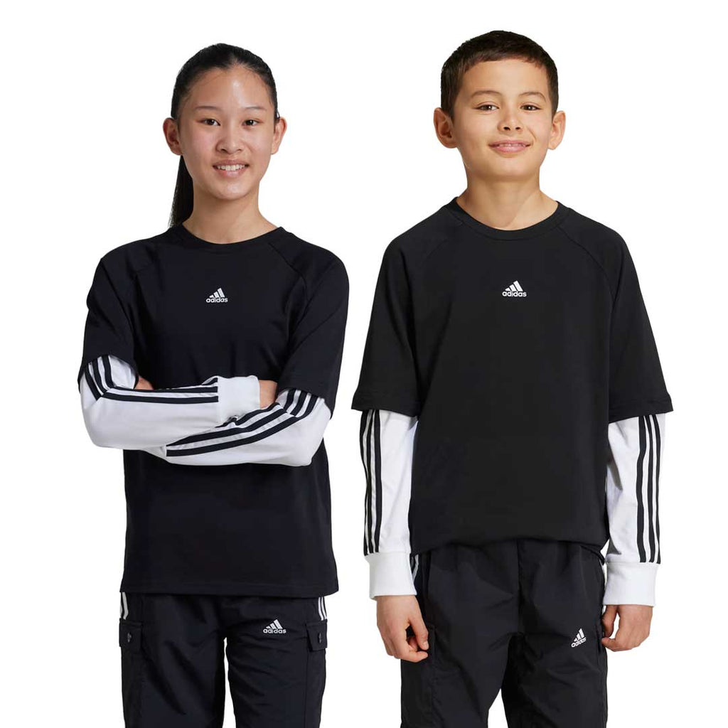 adidas - Kids' (Junior) Street Jam 2-in-1 Long Sleeve T-Shirt (IV7049)