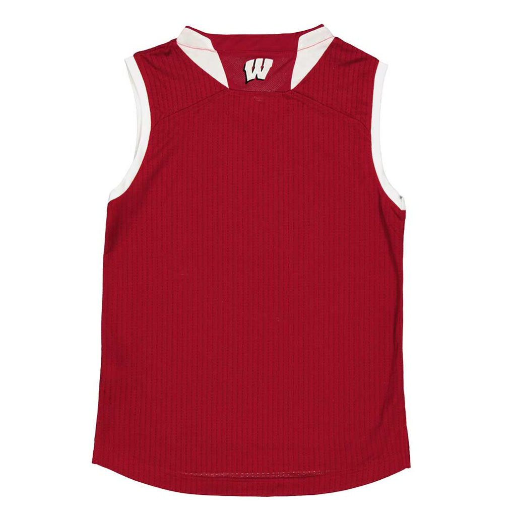 adidas - Kids' (Junior) Wisconsin Badgers Blank Basketball Jersey (R4LXJ2-WISC)