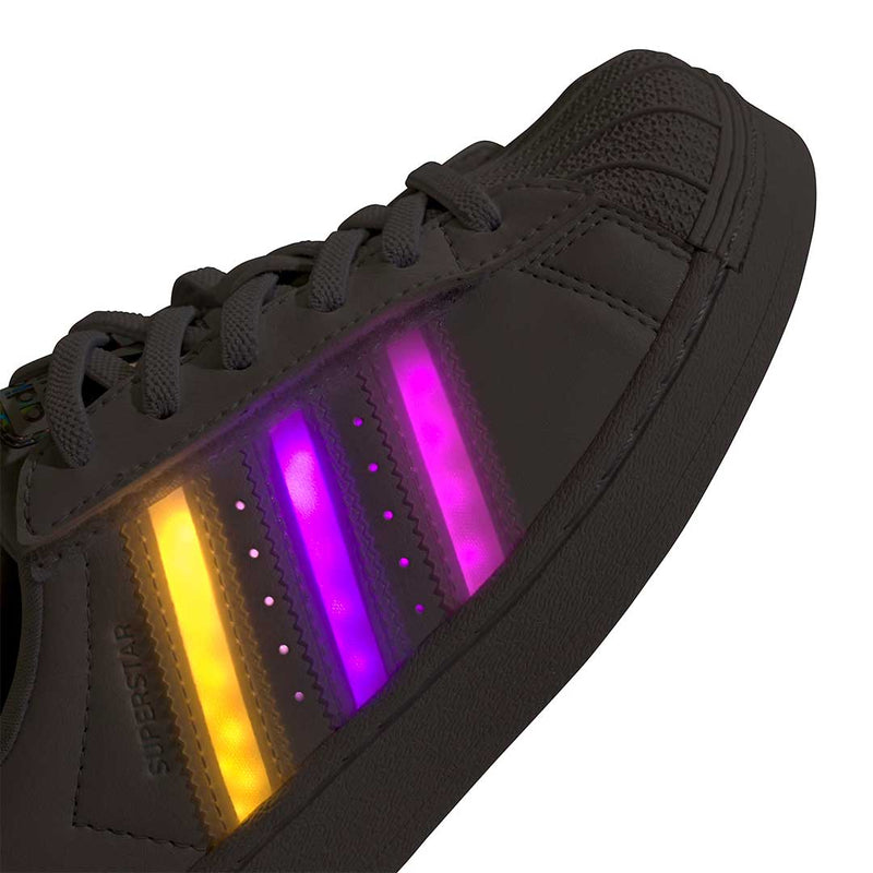adidas - Kids' (Preschool) Superstar LED Lights Comfort Closure Elastic Lace Shoes (JQ6419)
