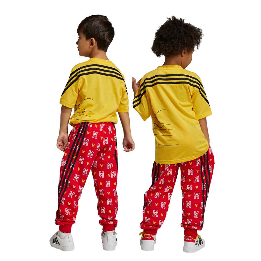 Adidas Kids Toddler Junior Adidas X Disney Mickey Mouse Pant HR9500 Red Blk Wht 3T