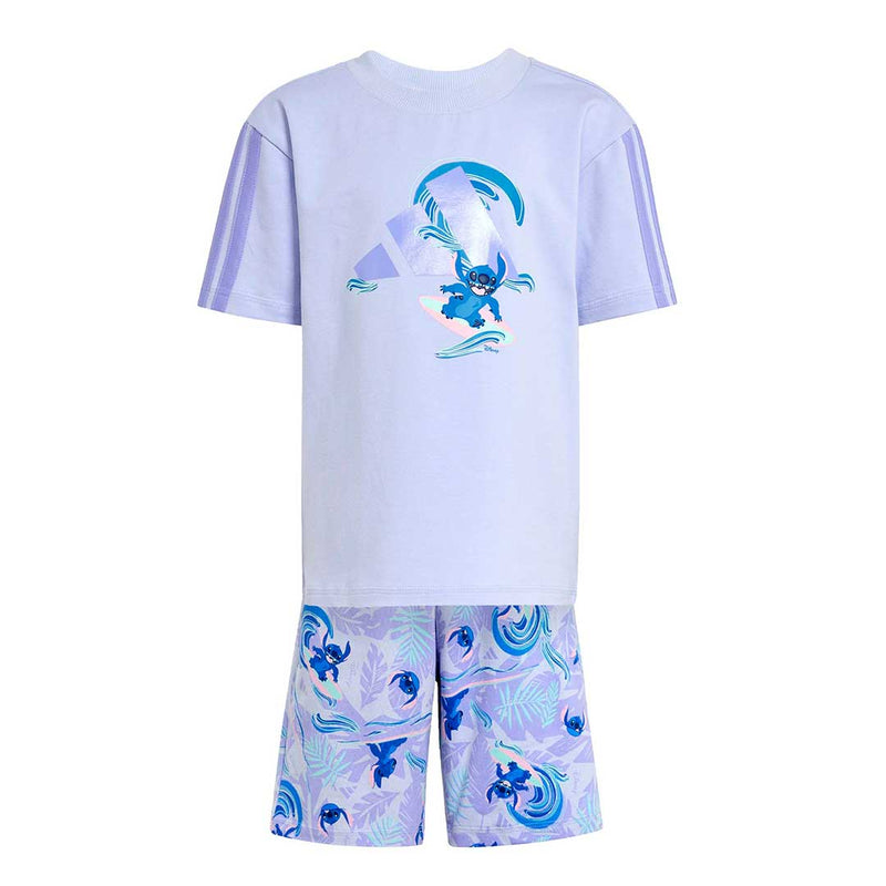 adidas - Kids' (Toddler & Junior) adidas x Disney Lilo & Stitch Shorts & T-Shirt Set (JD4558)