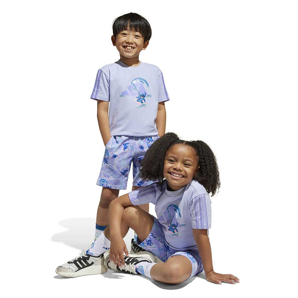 adidas - Kids' (Toddler & Junior) adidas x Disney Lilo & Stitch Shorts & T-Shirt Set (JD4558)