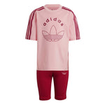 adidas - Girls' (Toddler) Graphic Cycling T-Shirt & Shorts Set (IY9529)