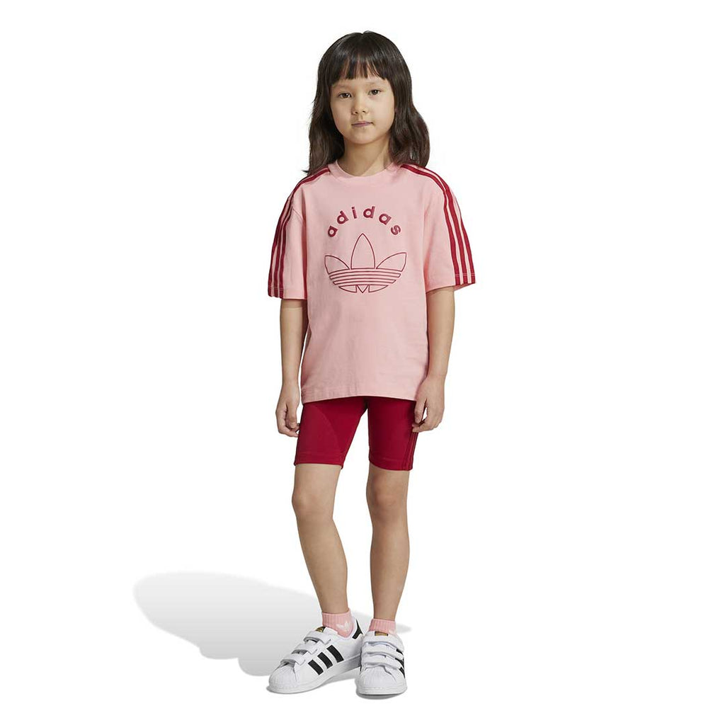 adidas - Girls' (Toddler) Graphic Cycling T-Shirt & Shorts Set (IY9529)