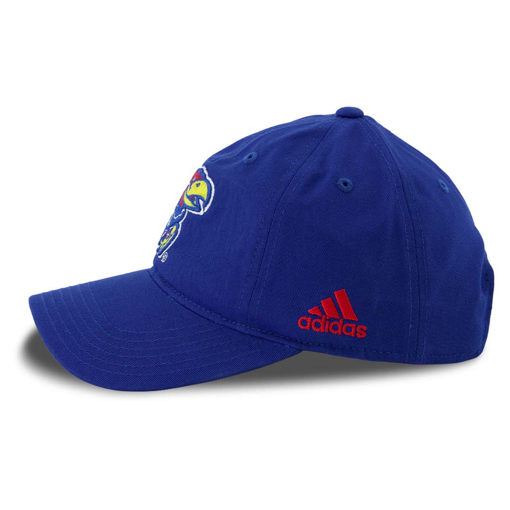 adidas - Kids' (Youth) Kansas Jayhawks Adjustable Hat (RN487TU95)