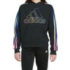 adidas - Girls' (Junior) Multi 3 Stripe Fleece Hoodie (GA8211)