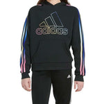 adidas - Girls' (Junior) Multi 3 Stripe Fleece Hoodie (GA8211)