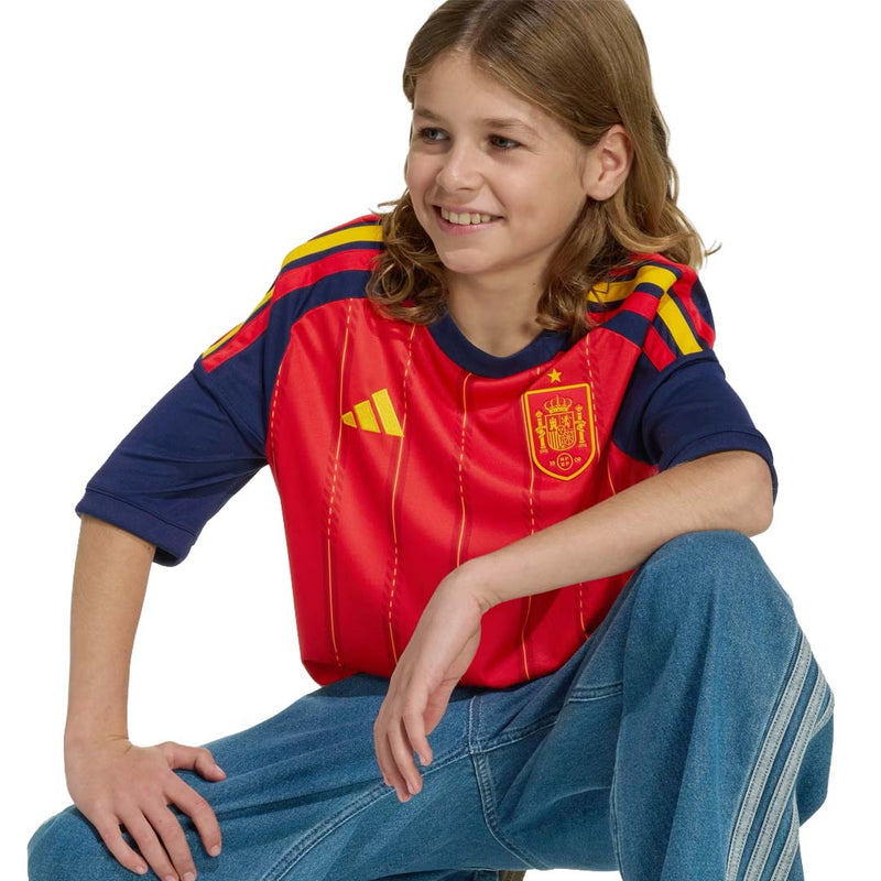 adidas - Kids' (Youth) Spain 26 Home Jersey (JZ5757)