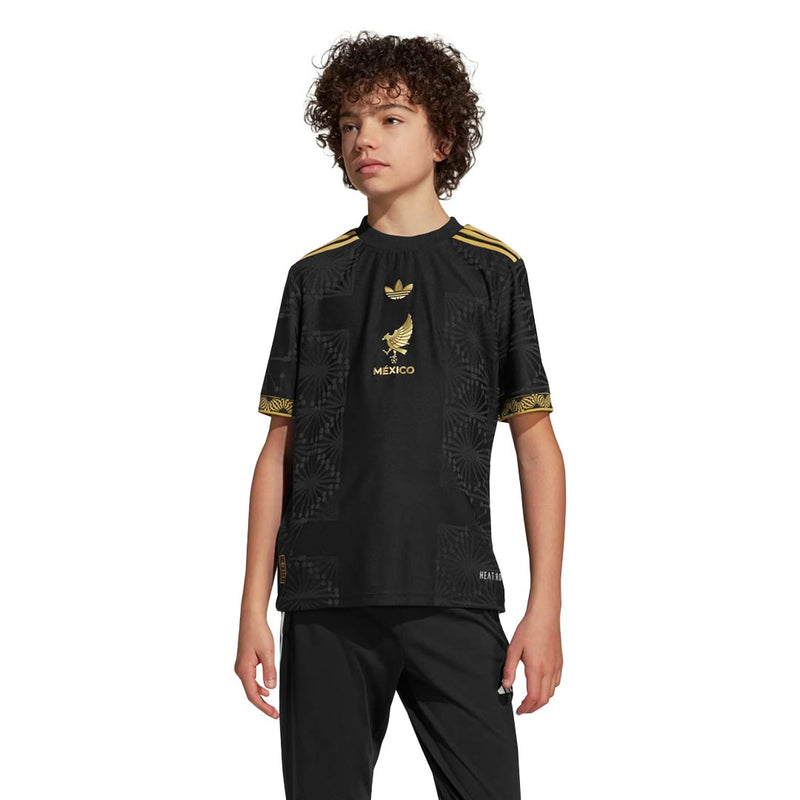 adidas - Kids' (Youth) Team Mexico 2025 Gold Jersey (JM2535)