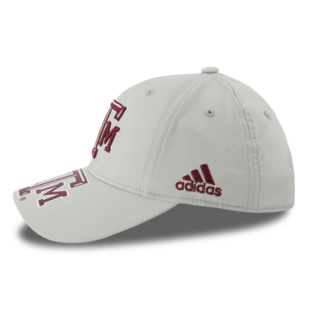 adidas - Kids' (Youth) Texas A&M Aggies Structured Adjustable Cap (R48BLR66)