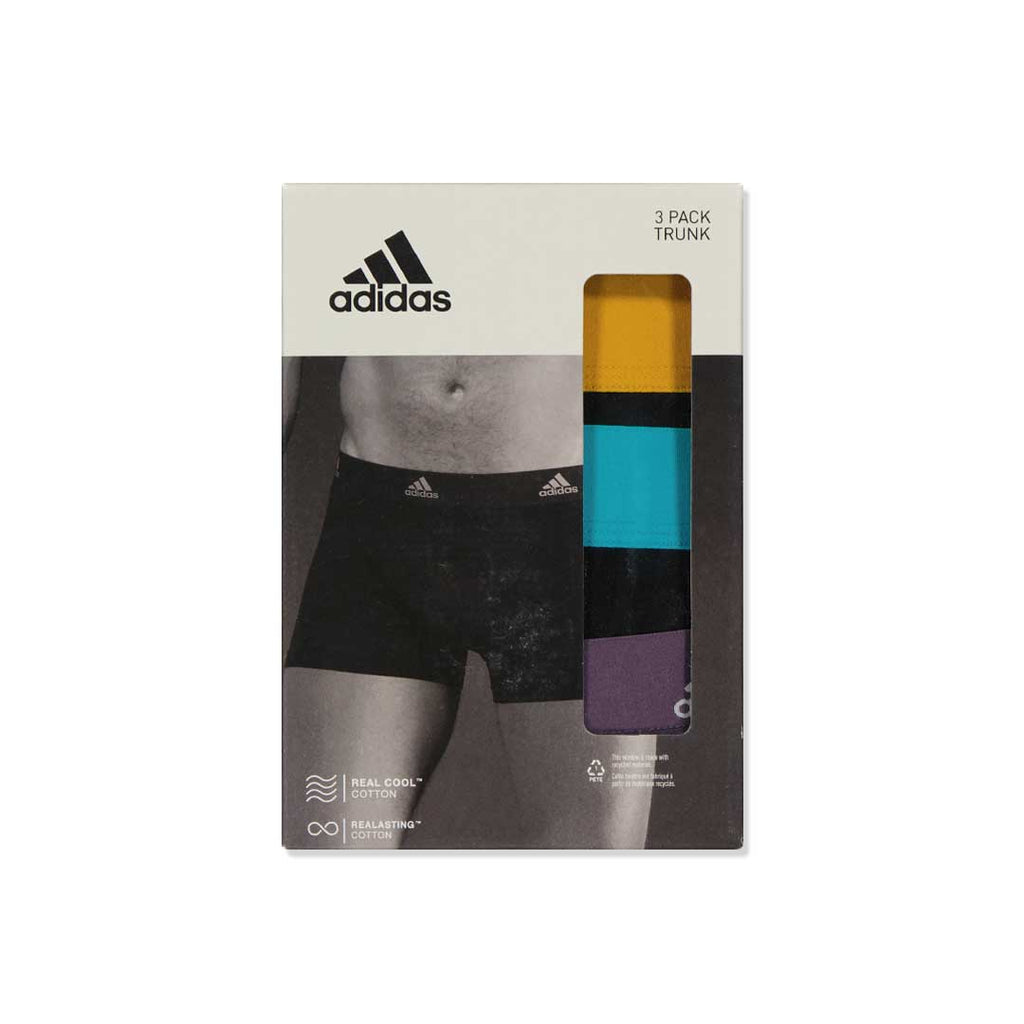 adidas - Men's 3 Pack Active Flex Cotton Trunk Briefs (IQ9543)