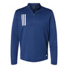 adidas - Men's 3-Stripes Double Knit 1/4 Zip Pullover (FR4847)