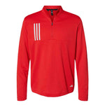 adidas - Men's 3-Stripes Double Knit 1/4 Zip Pullover (FT6579 RED)