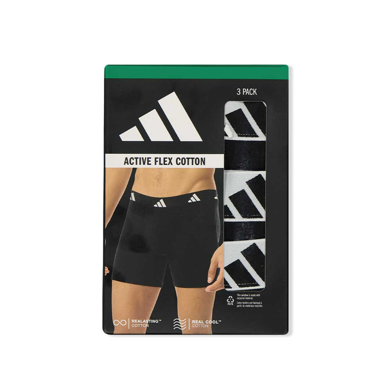 adidas - Men's Active Flex 3 Pack Cotton Boxer Brief (JK3962)
