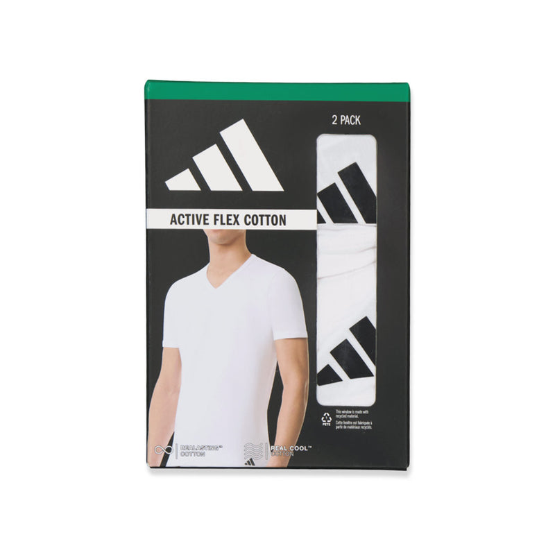 adidas - Men's Active Flex 2 Pack V-Neck T-Shirt (JK4018)