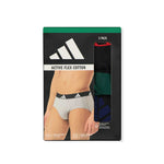 adidas - Men's Active Flex 3 Pack Cotton Brief (JK3939)