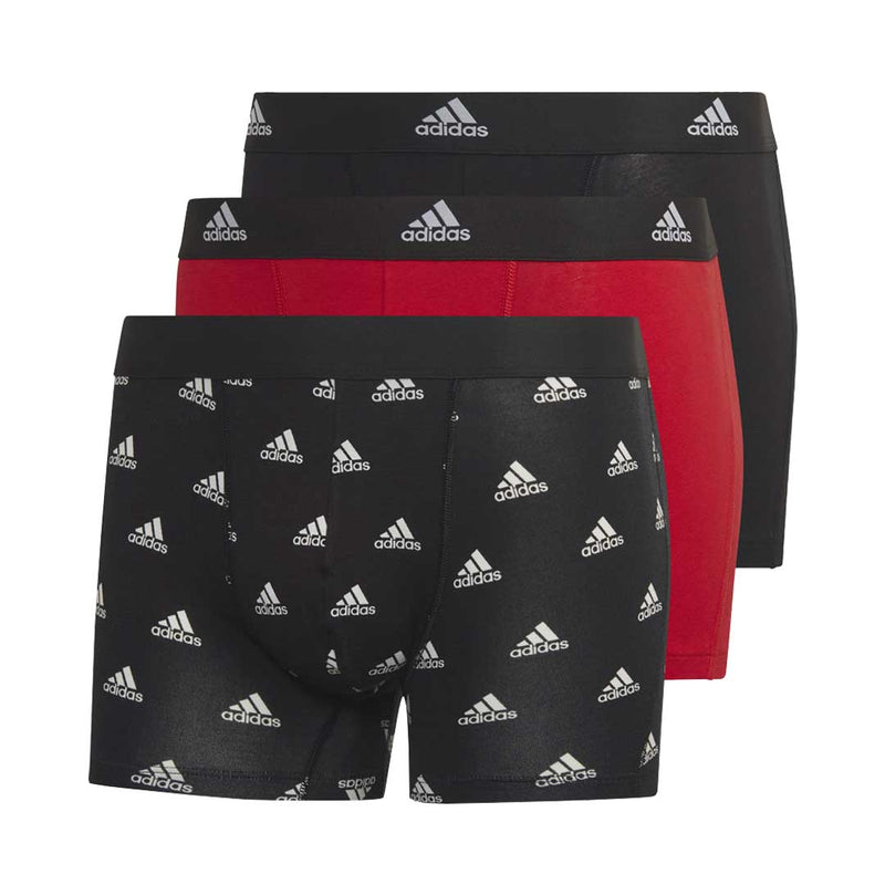 adidas - Men's Active Flex 3 Pack Cotton Trunks (4A1M02 908)