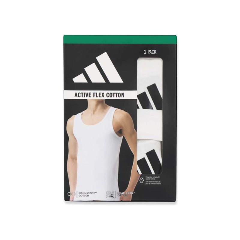 adidas - Men's Active Flex Cotton 2 Pack Tank Top (JK4020)