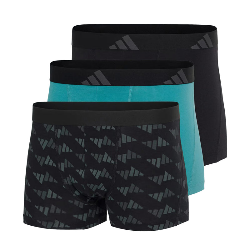 adidas - Men's Active Flex Cotton 3 Pack Trunks (JL3390)