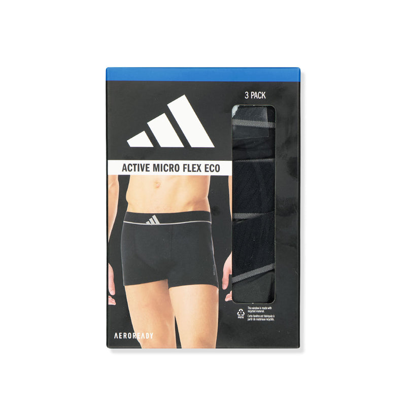 adidas - Men's Active Micro Flex 3 Pack Eco Trunk Brief (JK4008)
