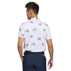adidas - T-shirt polo de golf à imprimé intégral pour hommes (HR7998)