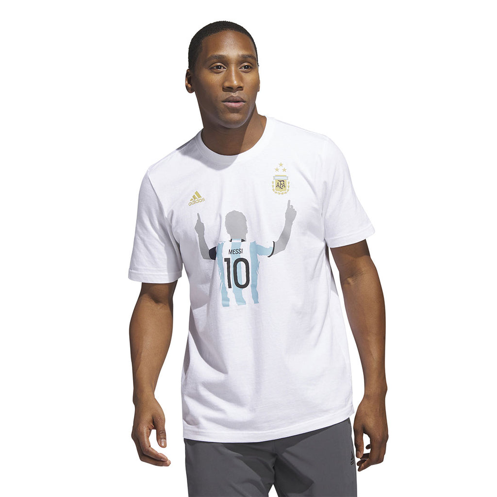 adidas - T-shirt Argentine Messi 3 étoiles pour hommes (HS0418) 